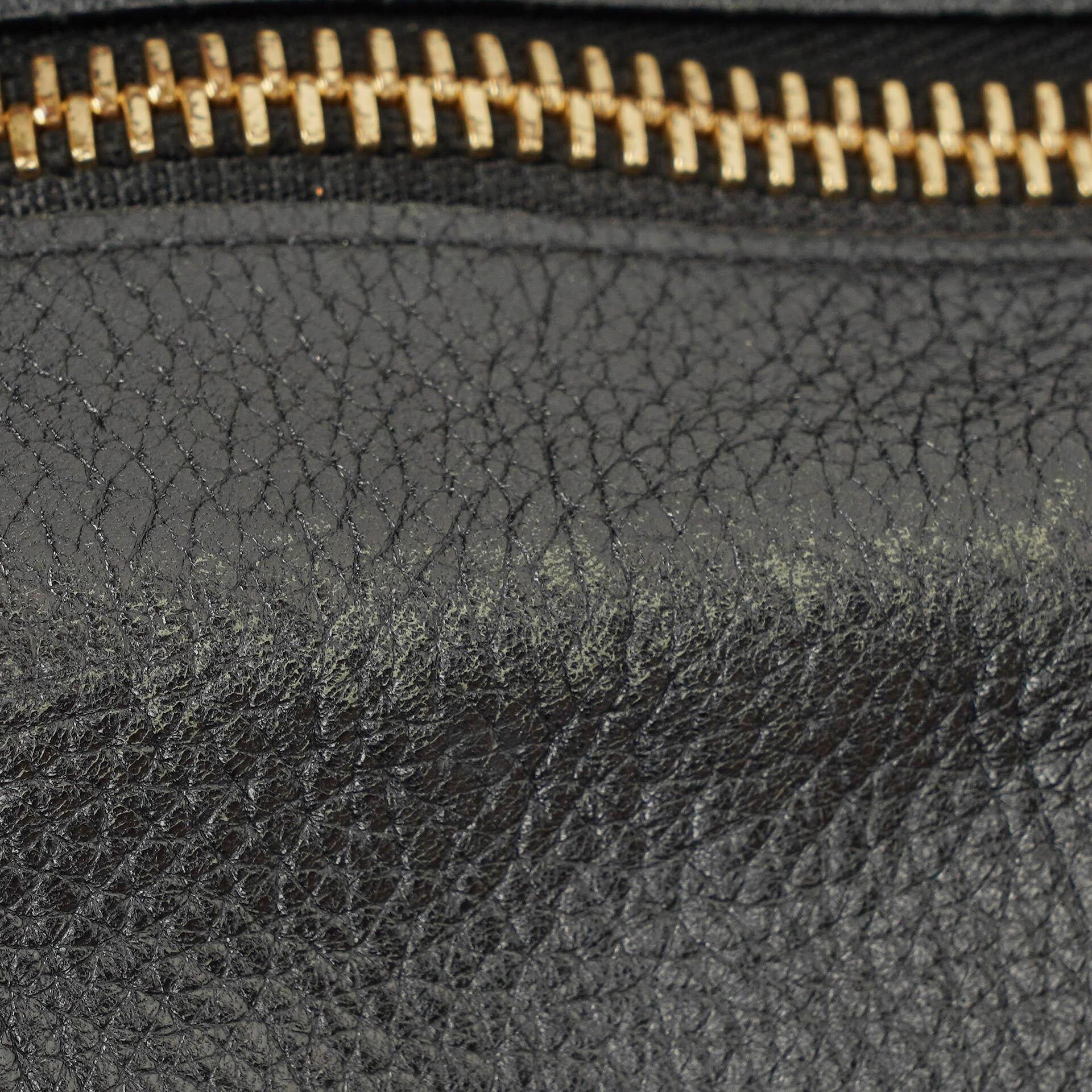 Chloé Paraty Medium Tasche aus schwarzem Kalbsleder