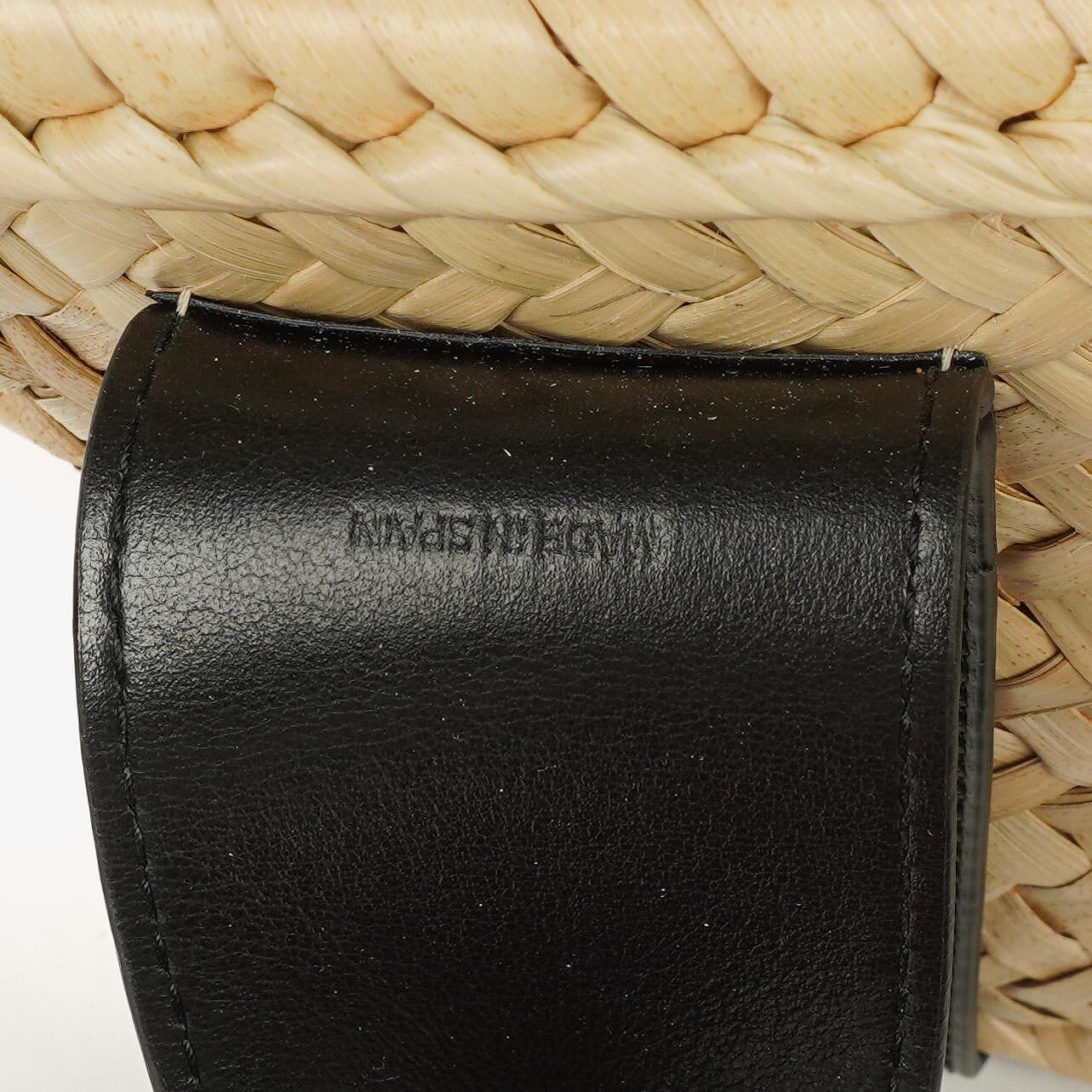 Chloe Small Sense Korbtasche aus Raffia und glattem Kalbsleder