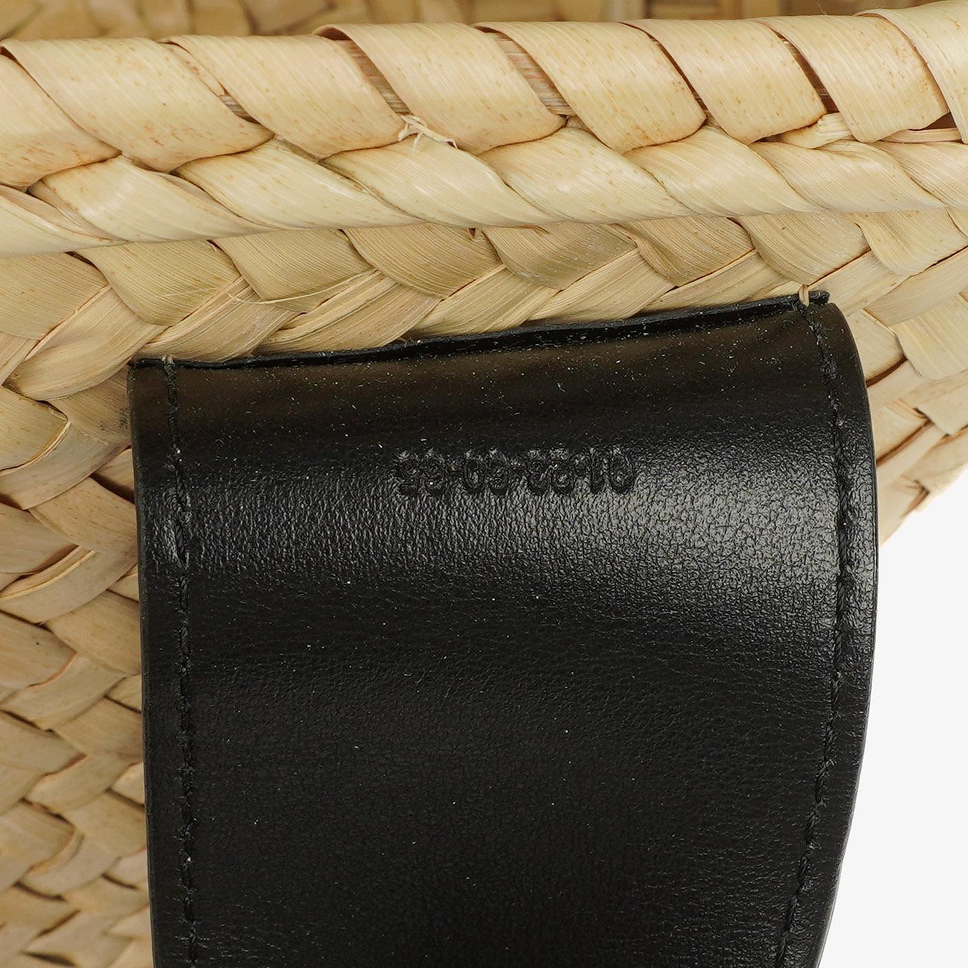 Chloe Small Sense Korbtasche aus Raffia und glattem Kalbsleder
