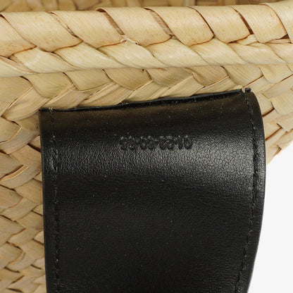 Chloe Small Sense Korbtasche aus Raffia und glattem Kalbsleder