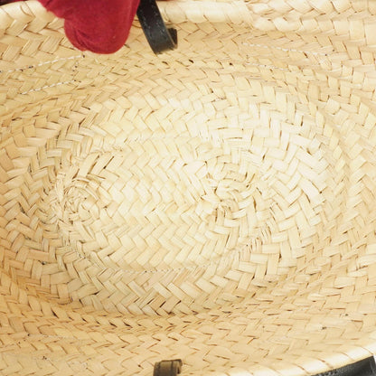 Chloe Small Sense Korbtasche aus Raffia und glattem Kalbsleder