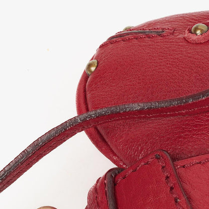 Chloe Paddington Pochette Tasche aus rotem Leder