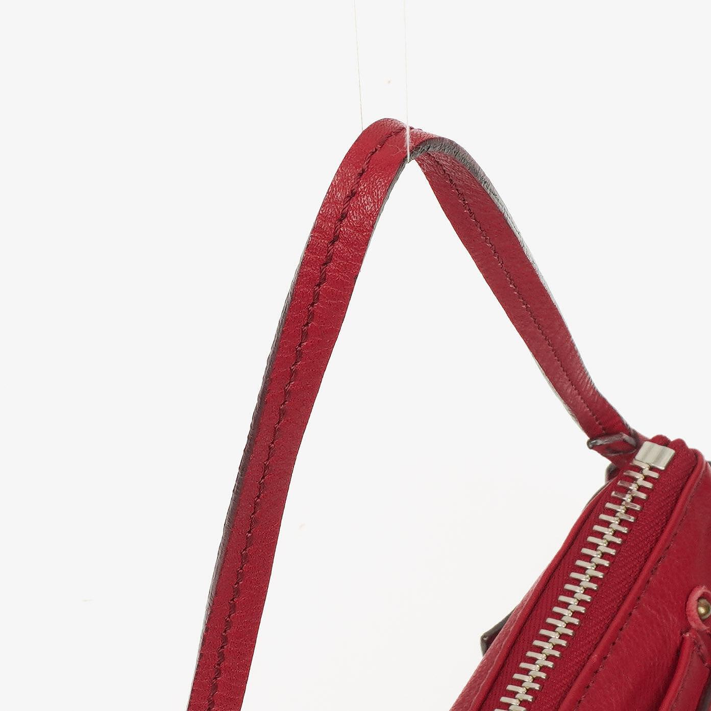Chloe Paddington Pochette Tasche aus rotem Leder