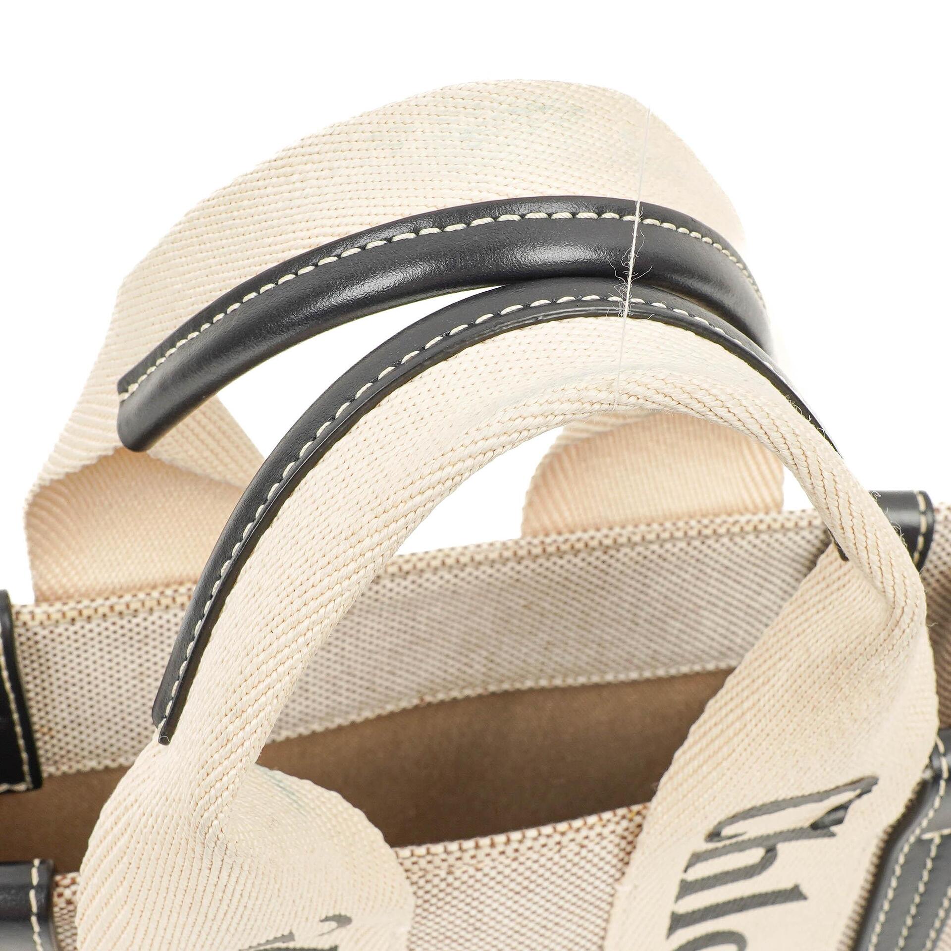 Chloé Kleine Woody Leinen Tote Bag