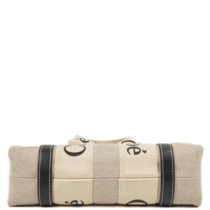 Chloé Kleine Woody Leinen Tote Bag