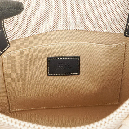 Chloé Kleine Woody Leinen Tote Bag