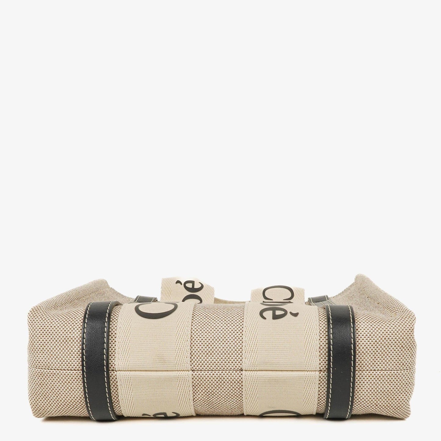 Chloé Small Woody Tote Bag aus Leinen