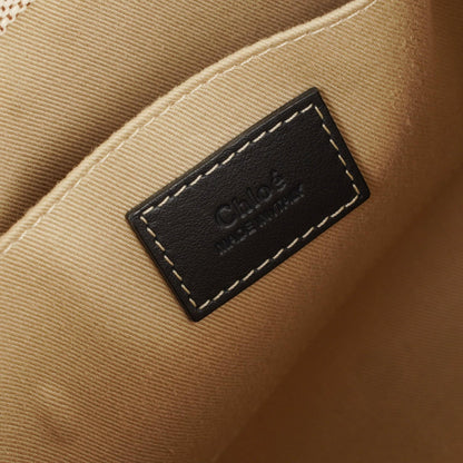 Chloé Small Woody Tote Bag aus Leinen