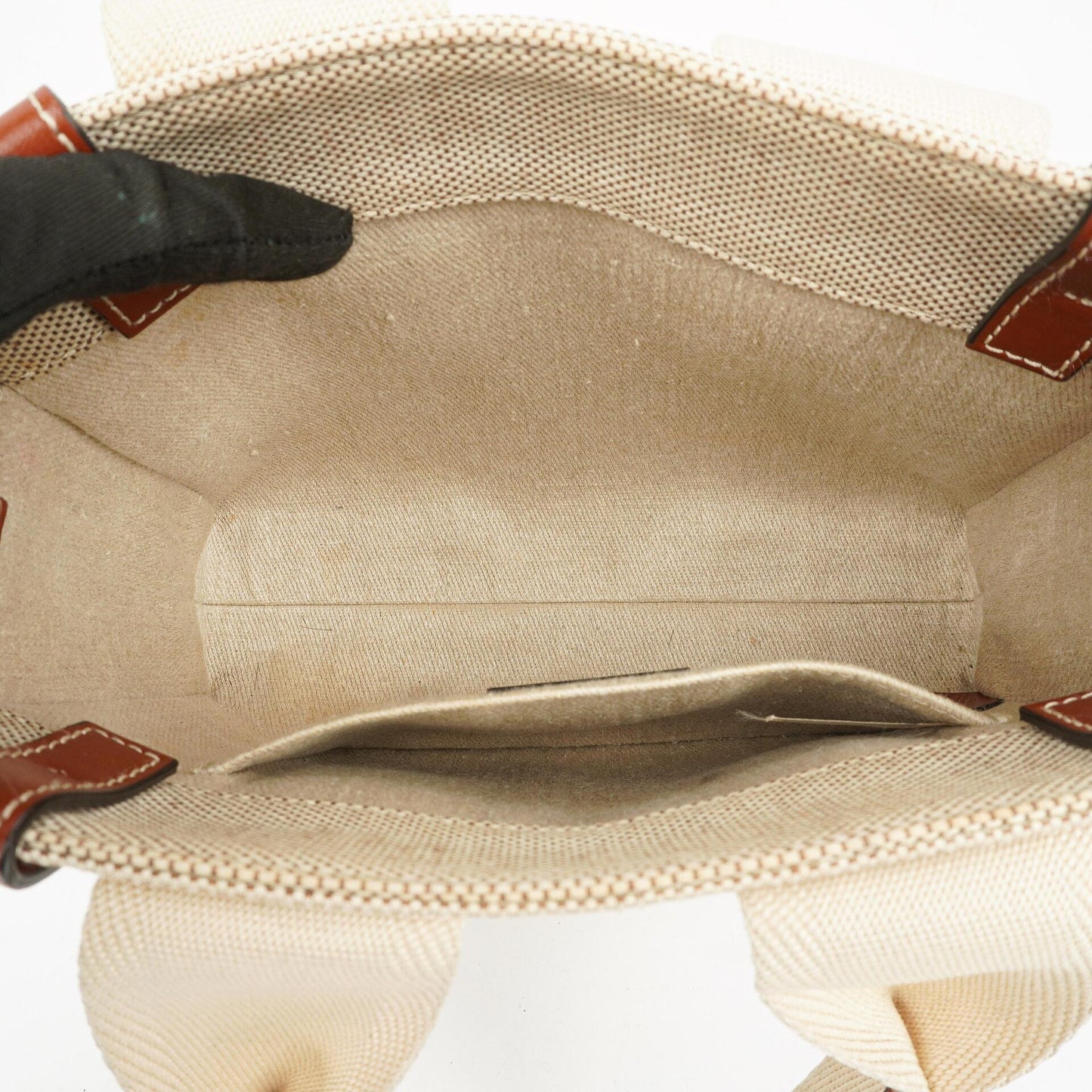 Chloé Kleine Woody Leinen Tote Bag Braun