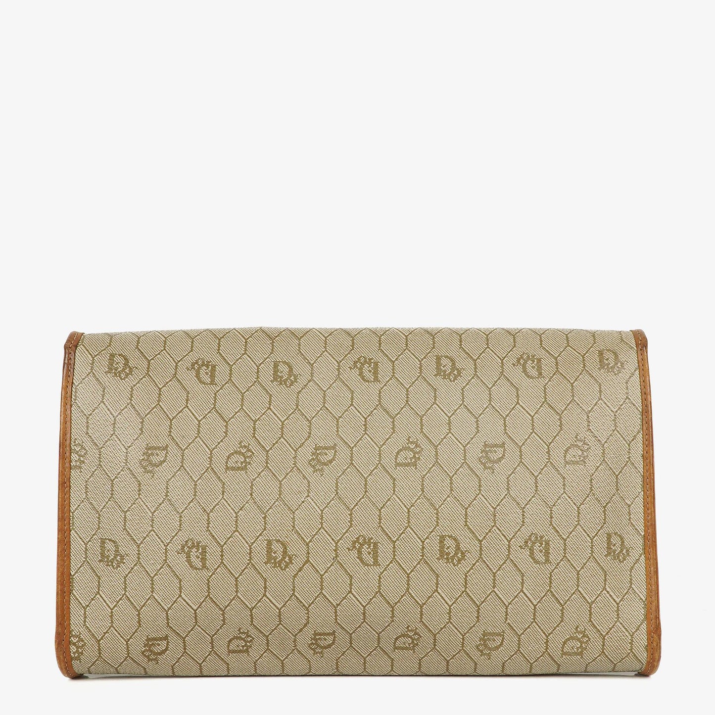 Christian Dior Ketten-Schultertasche mit Wabenmuster in Beige