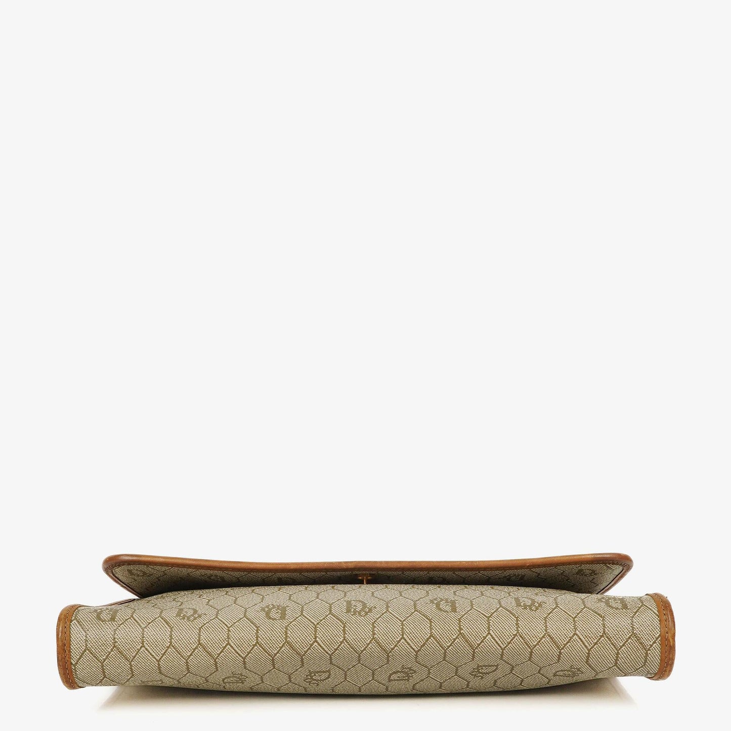 Christian Dior Ketten-Schultertasche mit Wabenmuster in Beige