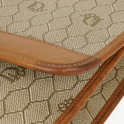 Christian Dior Ketten-Schultertasche mit Wabenmuster in Beige