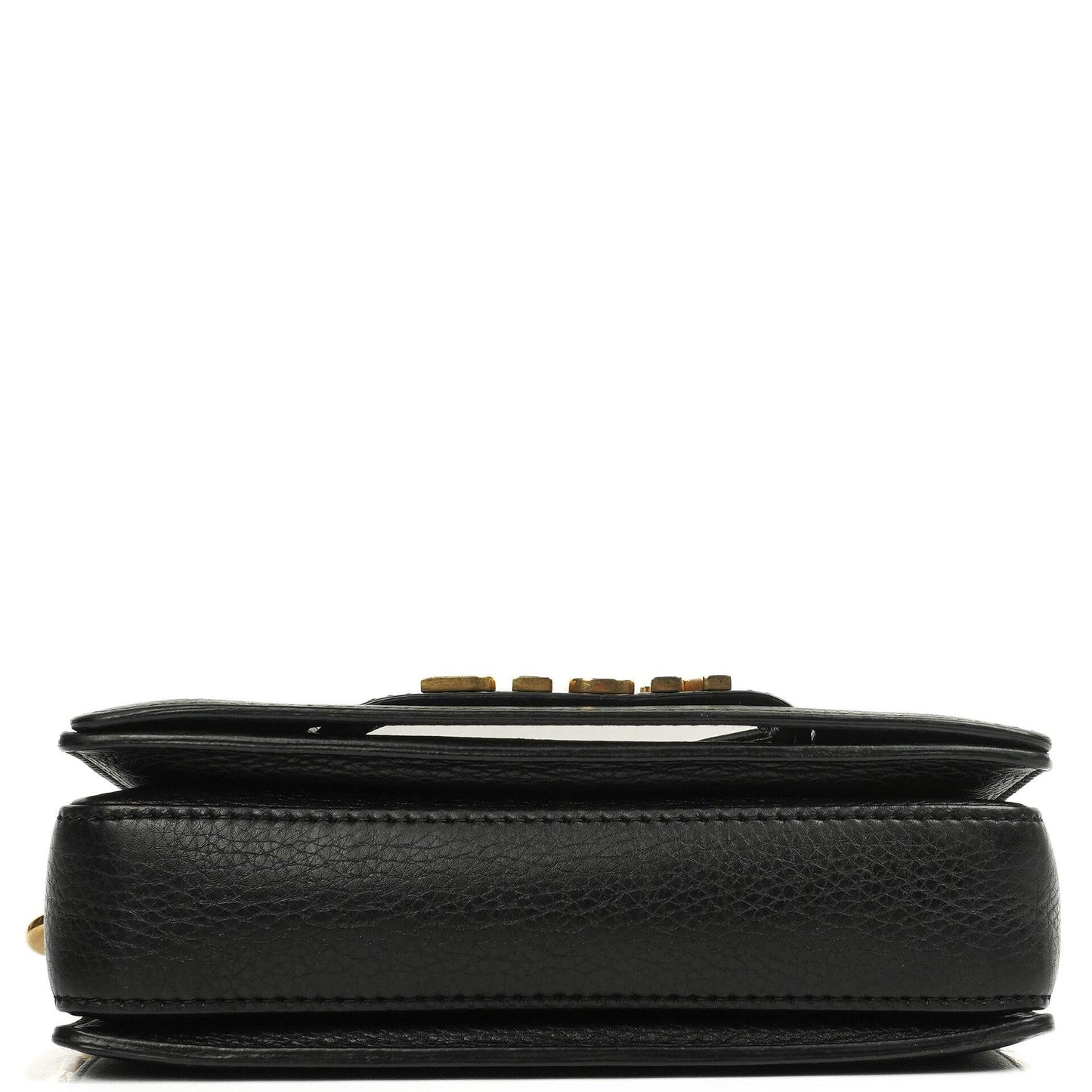 Christian Dior Dio(r)evolution Schwarze Genarbte Kalbsleder Klapptasche