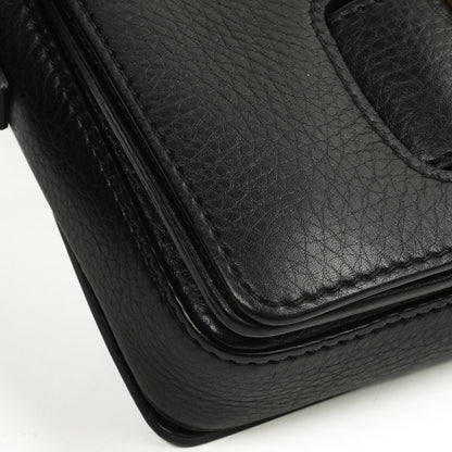 Christian Dior Dio(r)evolution Schwarze Genarbte Kalbsleder Klapptasche