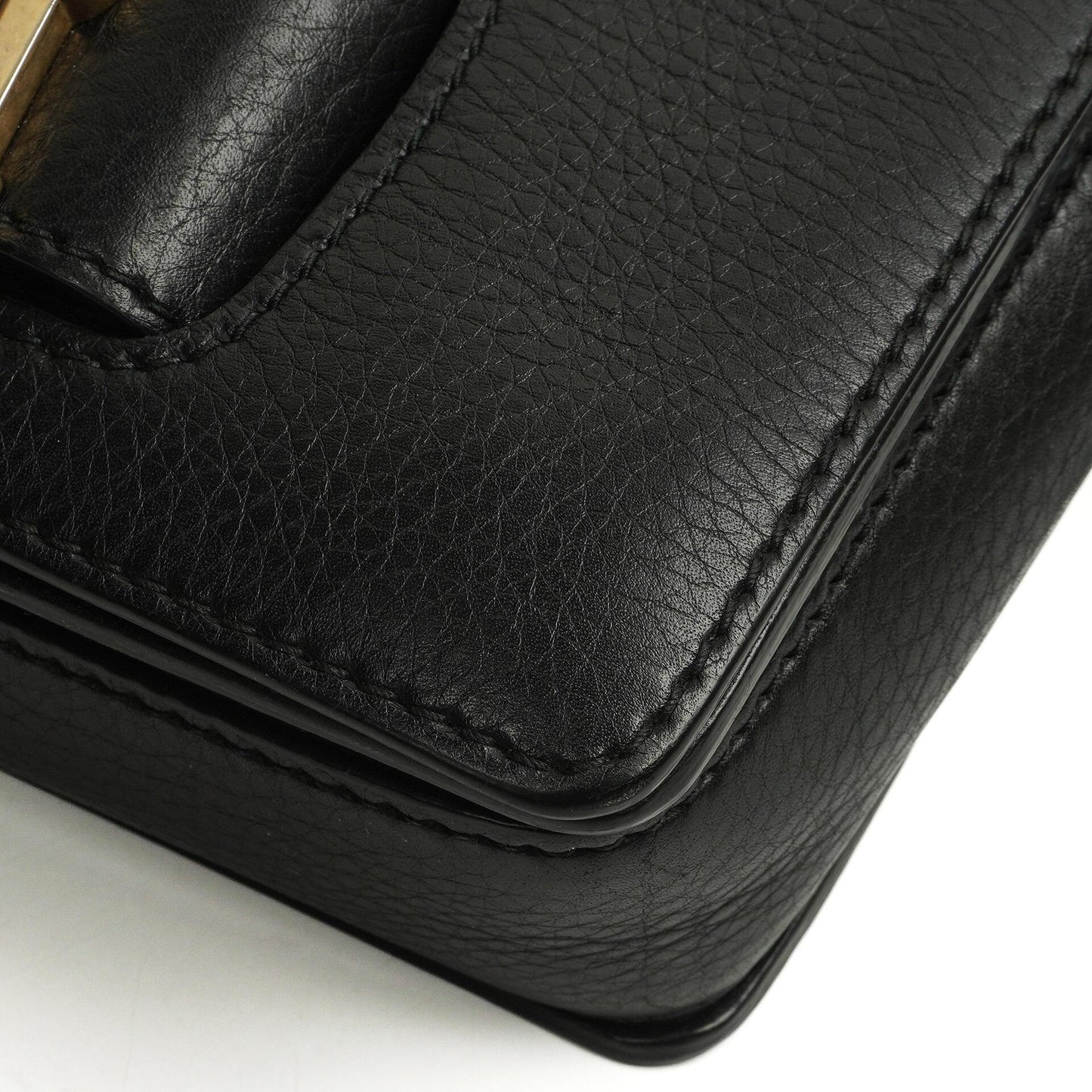 Christian Dior Dio(r)evolution Schwarze Genarbte Kalbsleder Klapptasche