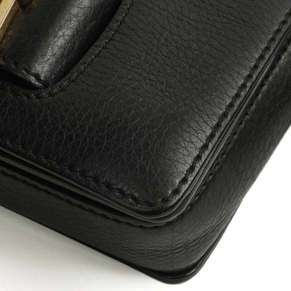 Christian Dior Dio(r)evolution Schwarze Genarbte Kalbsleder Klapptasche