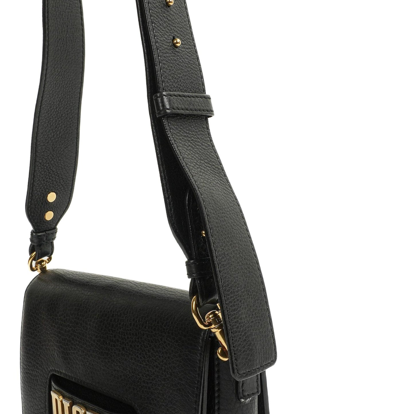 Christian Dior Dio(r)evolution Schwarze Genarbte Kalbsleder Klapptasche