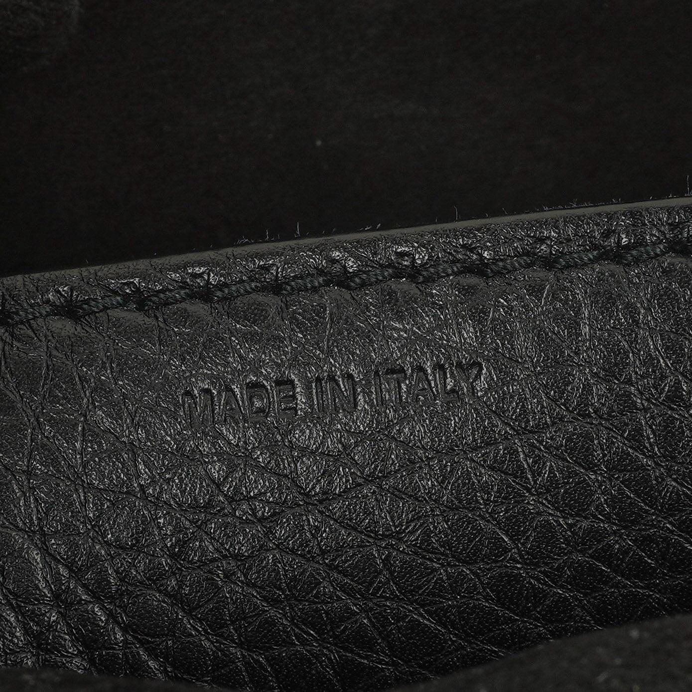 Christian Dior Dio(r)evolution Schwarze Genarbte Kalbsleder Klapptasche