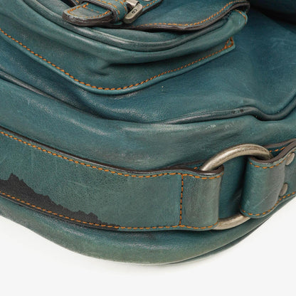 Christian Dior Gaucho Doppelsatteltasche Mittelgroß aus Kalbsleder