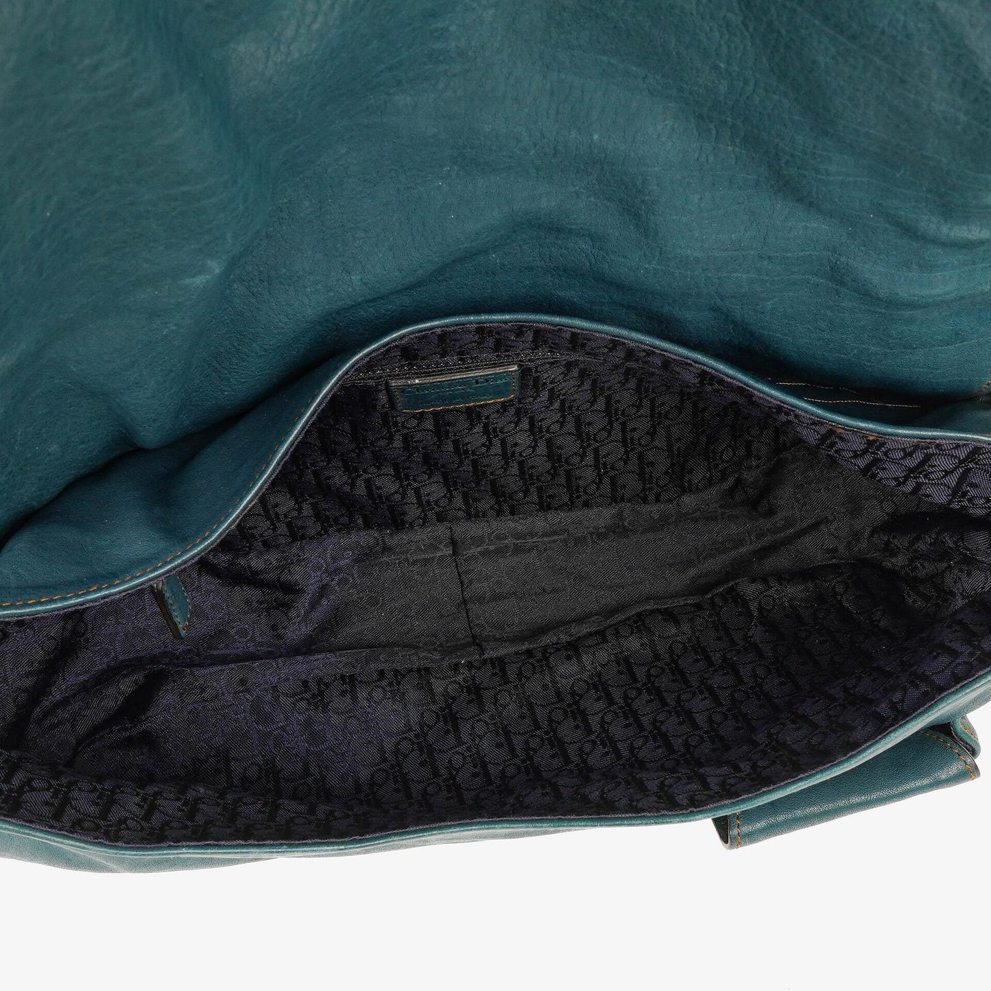 Christian Dior Gaucho Doppelsatteltasche Mittelgroß aus Kalbsleder