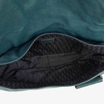 Christian Dior Gaucho Doppelsatteltasche Mittelgroß aus Kalbsleder