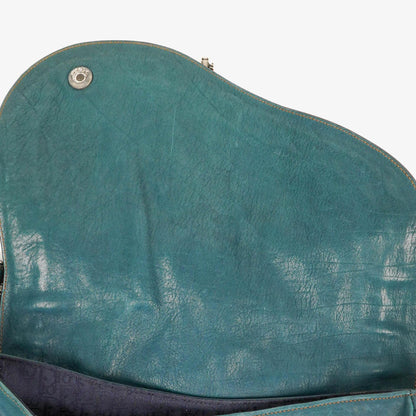 Christian Dior Gaucho Doppelsatteltasche Mittelgroß aus Kalbsleder