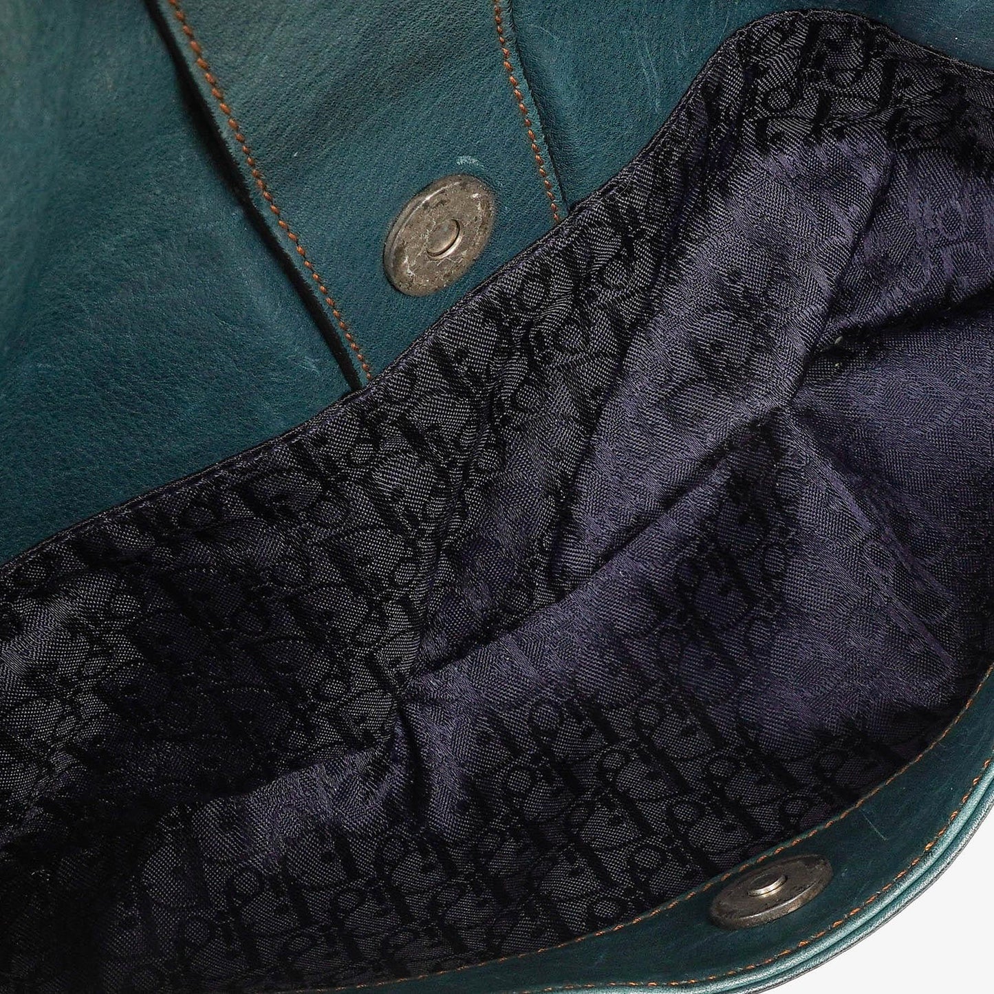 Christian Dior Gaucho Doppelsatteltasche Mittelgroß aus Kalbsleder