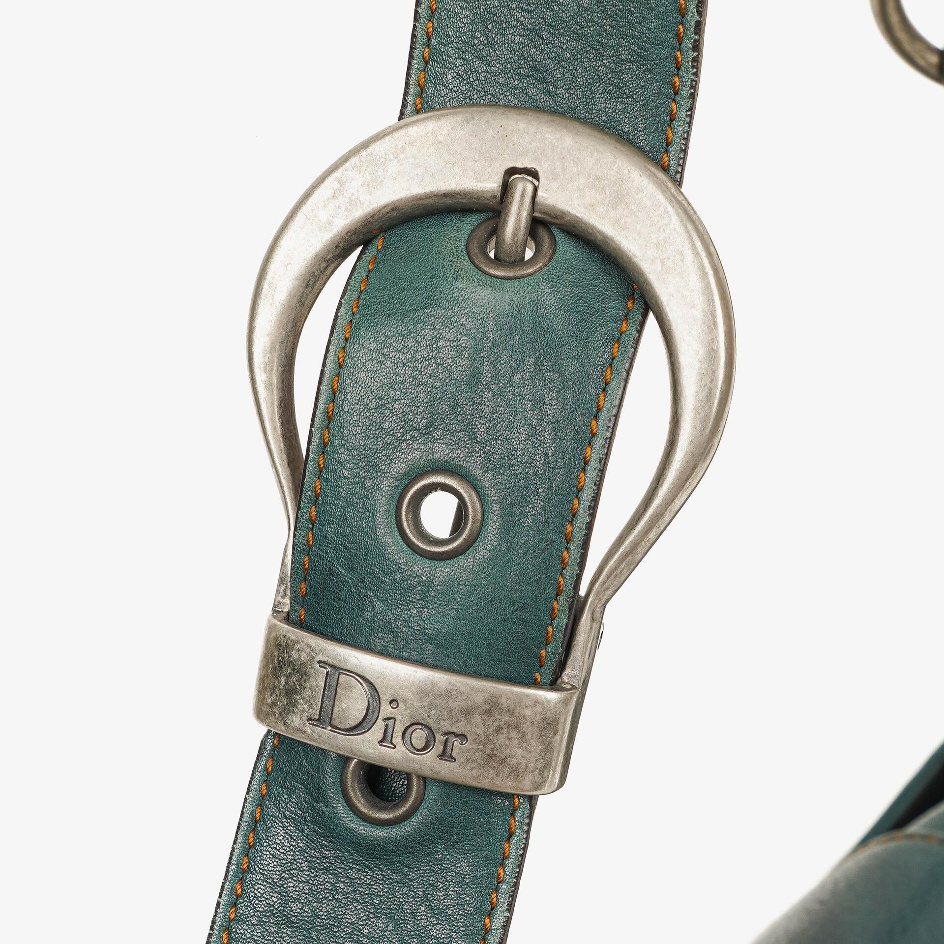 Christian Dior Gaucho Doppelsatteltasche Mittelgroß aus Kalbsleder