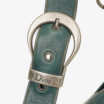 Christian Dior Gaucho Doppelsatteltasche Mittelgroß aus Kalbsleder