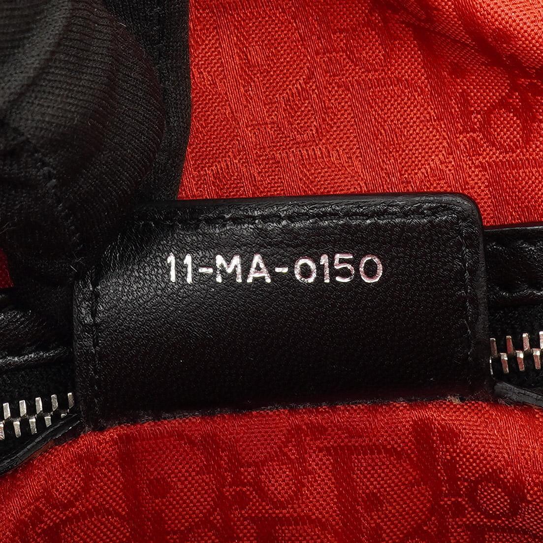 Christian Dior Große Lady Dior Schwarze Cannage Gestepptes Lammleder Handtasche, 2010