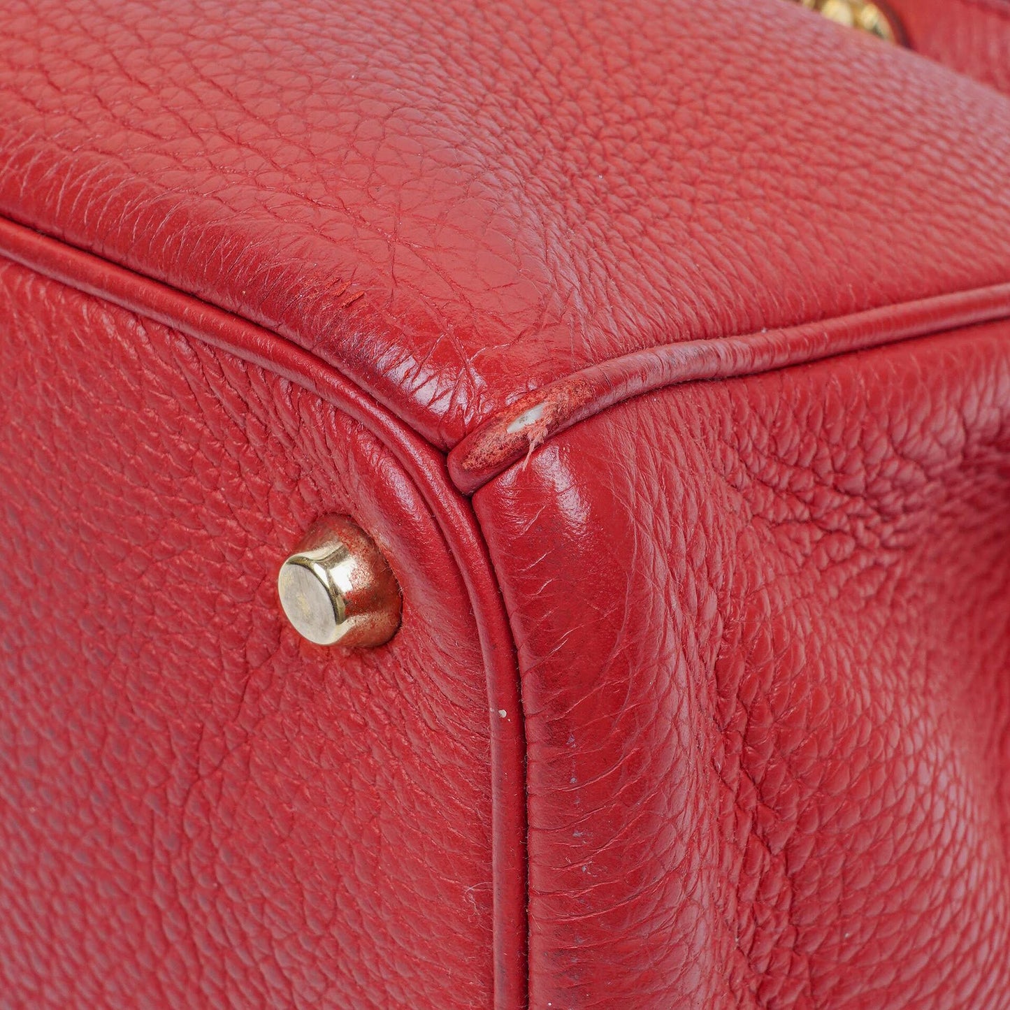 Christian Dior mittelgroße Diorissimo Tote aus burgunderfarbenem Kalbsleder