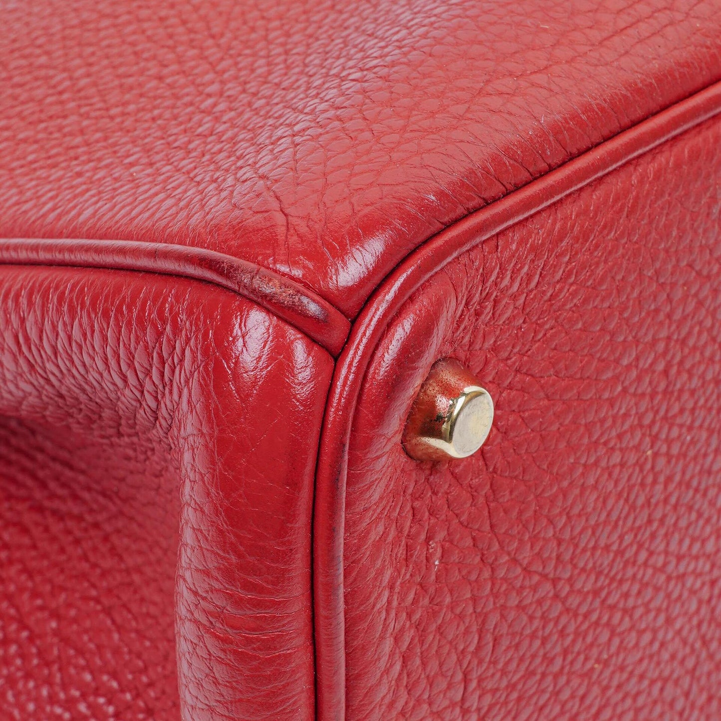 Christian Dior mittelgroße Diorissimo Tote aus burgunderfarbenem Kalbsleder