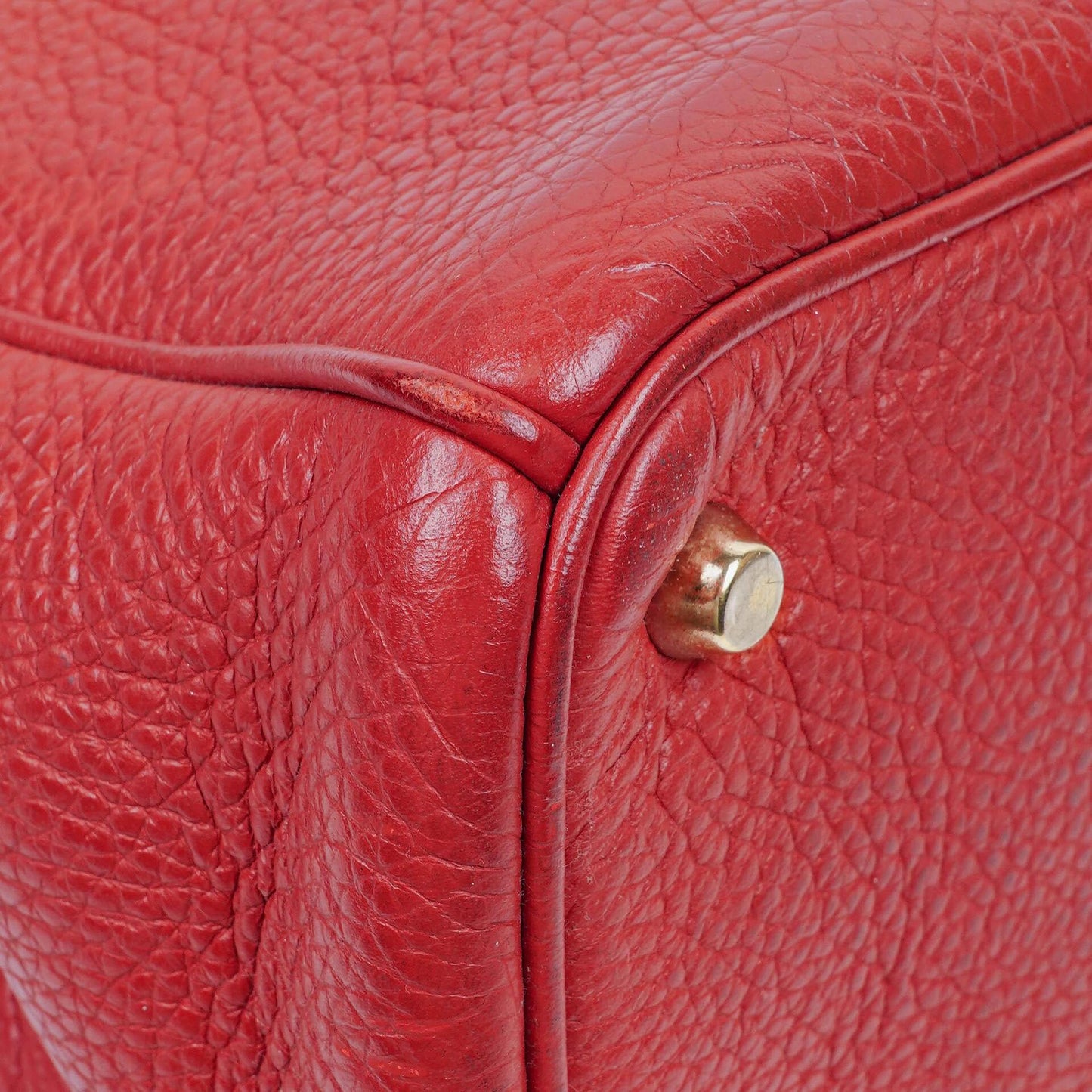 Christian Dior mittelgroße Diorissimo Tote aus burgunderfarbenem Kalbsleder
