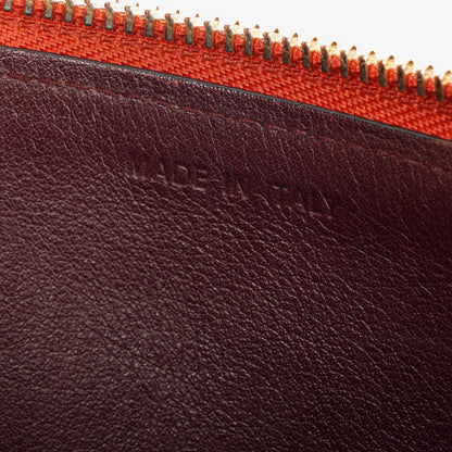 Christian Dior mittelgroße Diorissimo Tote aus burgunderfarbenem Kalbsleder