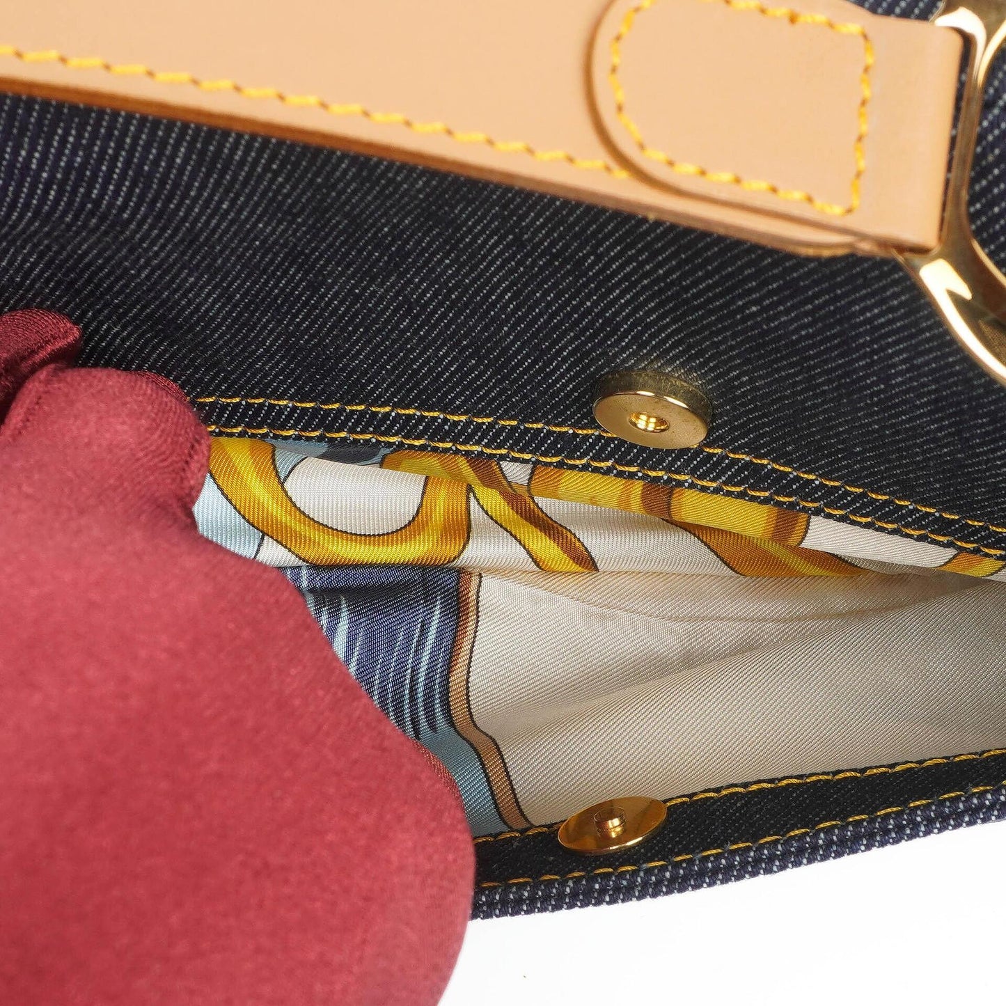 Christian Dior Medium Saddle Tasche aus blauem Denim