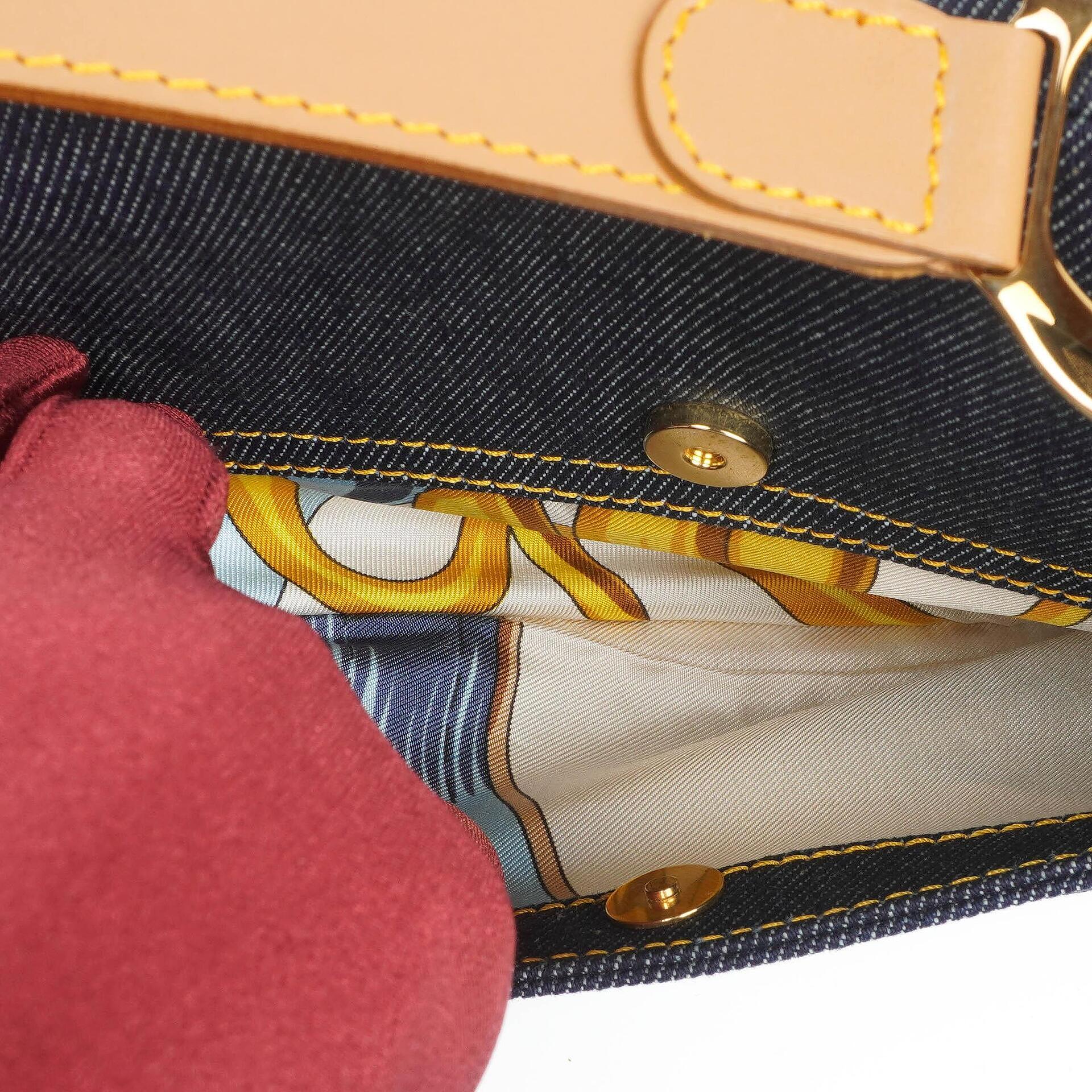 Christian Dior Medium Saddle Tasche aus blauem Denim