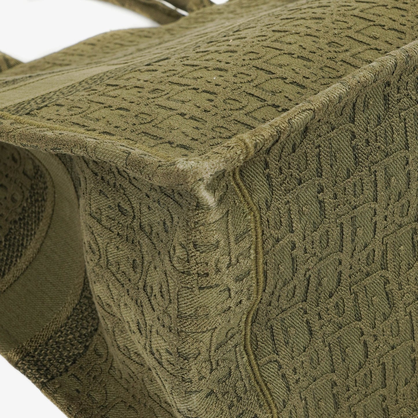 Christian Dior Book Tote aus grünem Oblique Denim