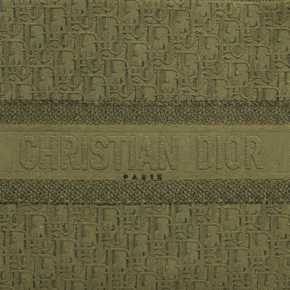 Christian Dior Book Tote aus grünem Oblique Denim
