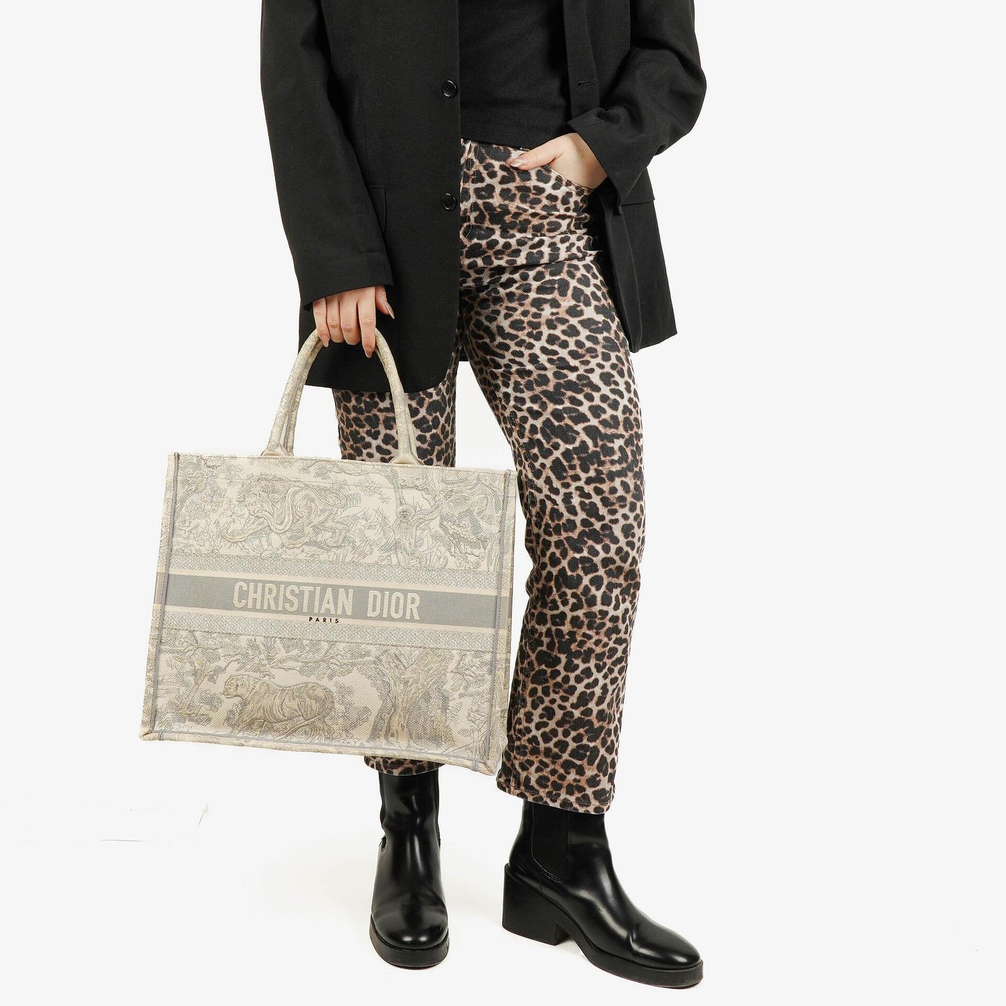 Christian Dior Toile de Jouy Buch-Tasche