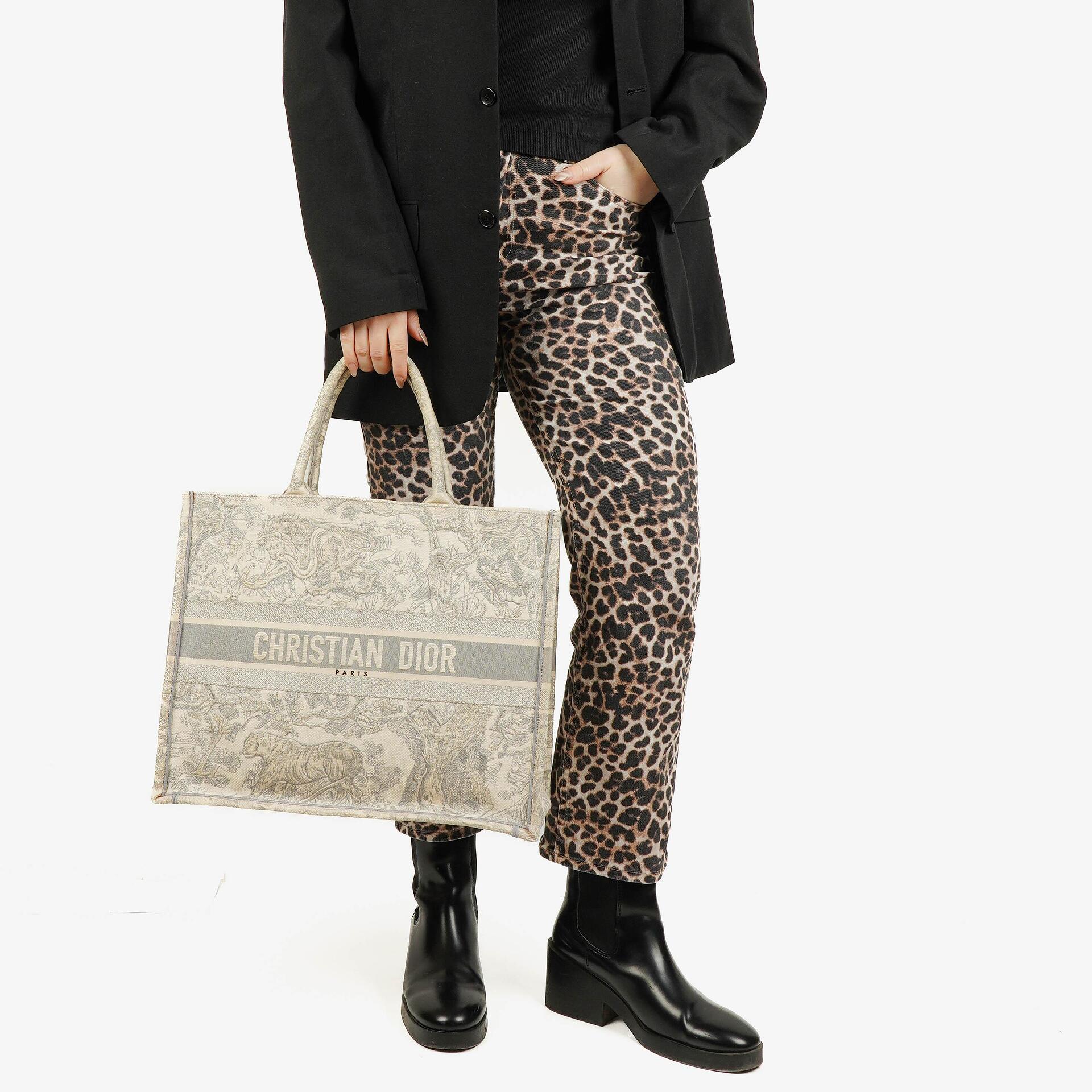 Christian Dior Toile de Jouy Buch-Tasche