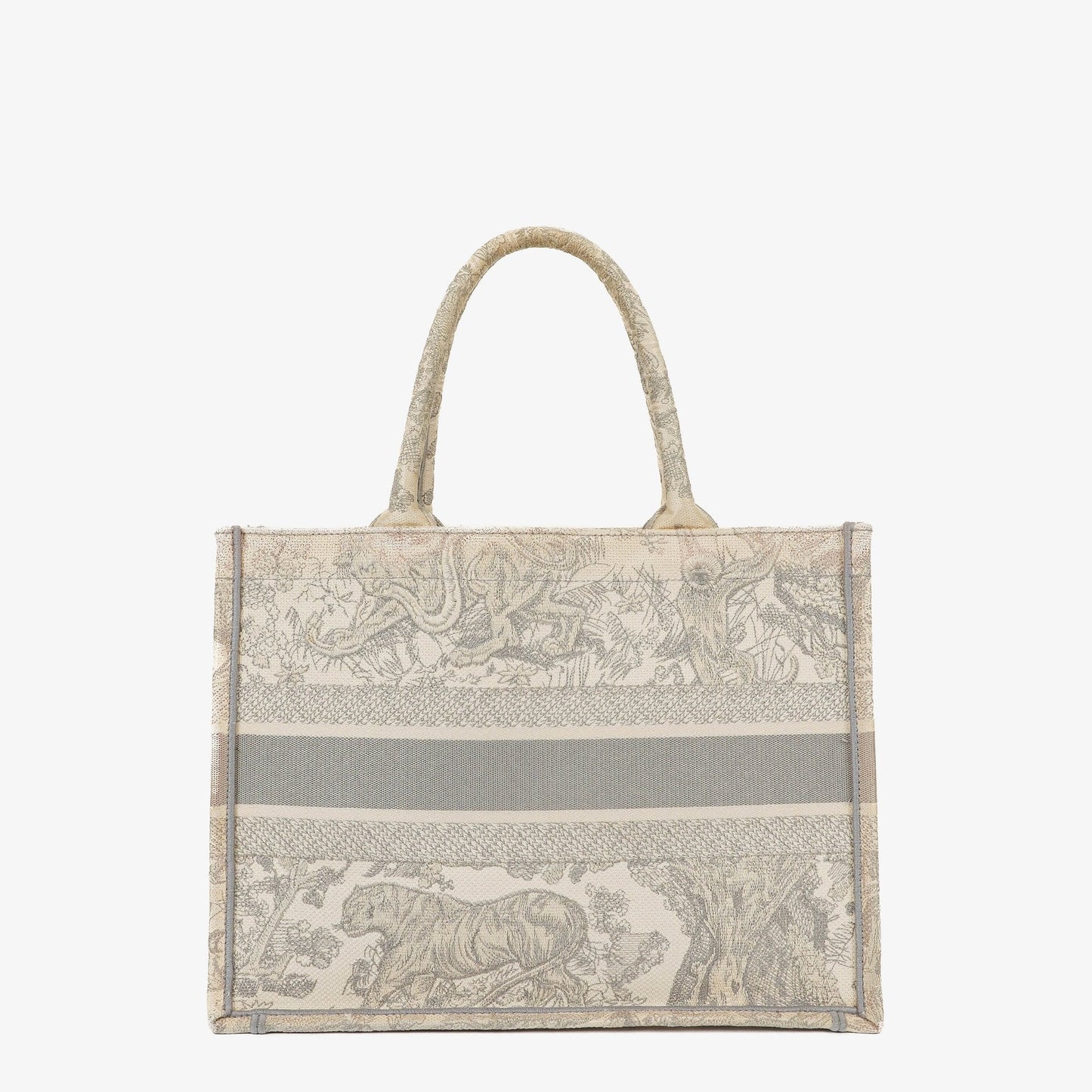 Christian Dior Book Tote Tasche mit Toile de Jouy
