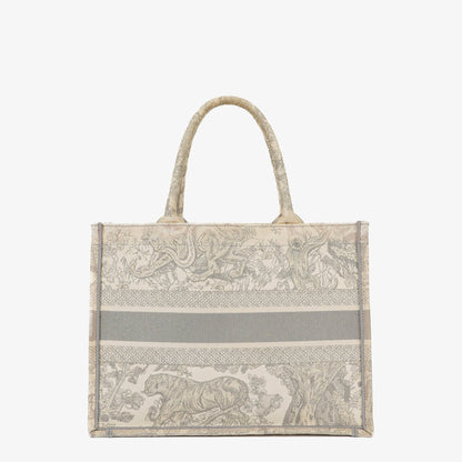 Christian Dior Book Tote Tasche mit Toile de Jouy