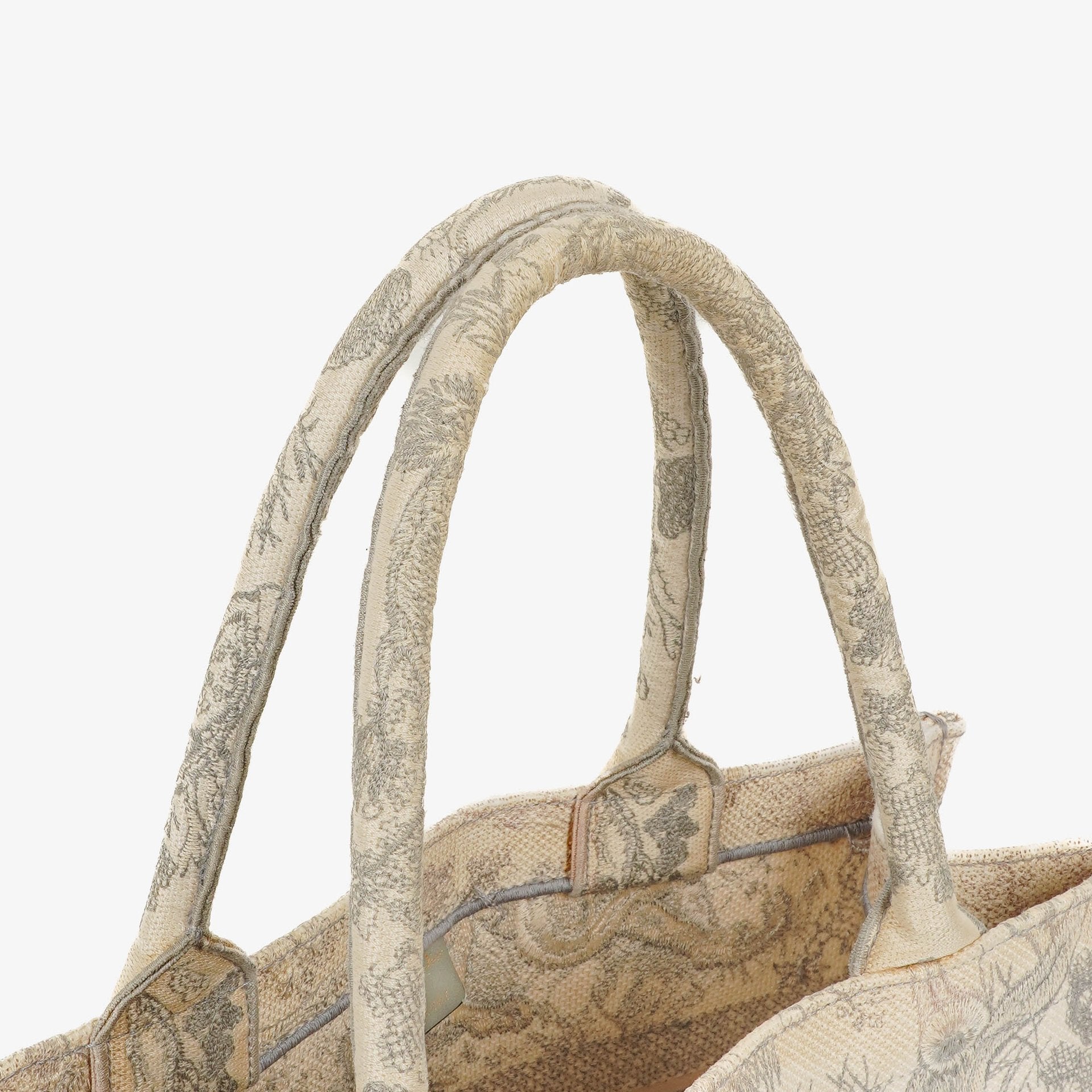 Christian Dior Book Tote Tasche mit Toile de Jouy