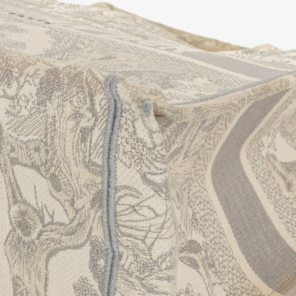 Christian Dior Book Tote Tasche mit Toile de Jouy