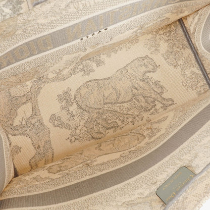 Christian Dior Book Tote Tasche mit Toile de Jouy