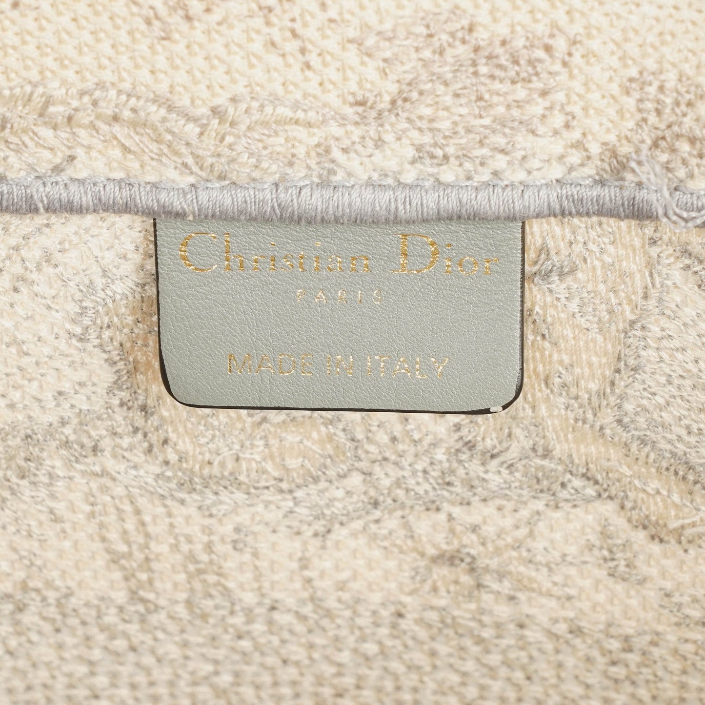 Christian Dior Book Tote Tasche mit Toile de Jouy