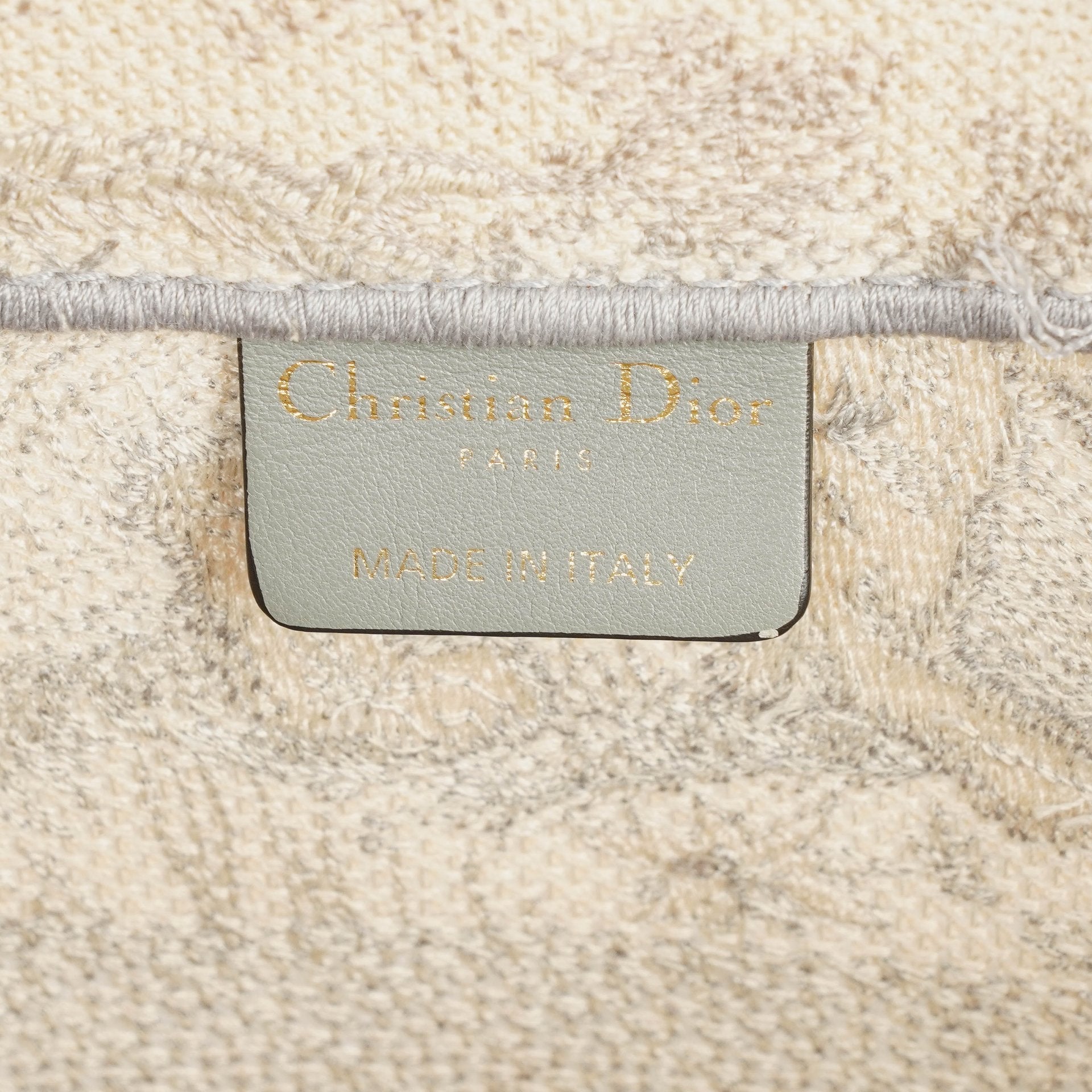 Christian Dior Book Tote Tasche mit Toile de Jouy