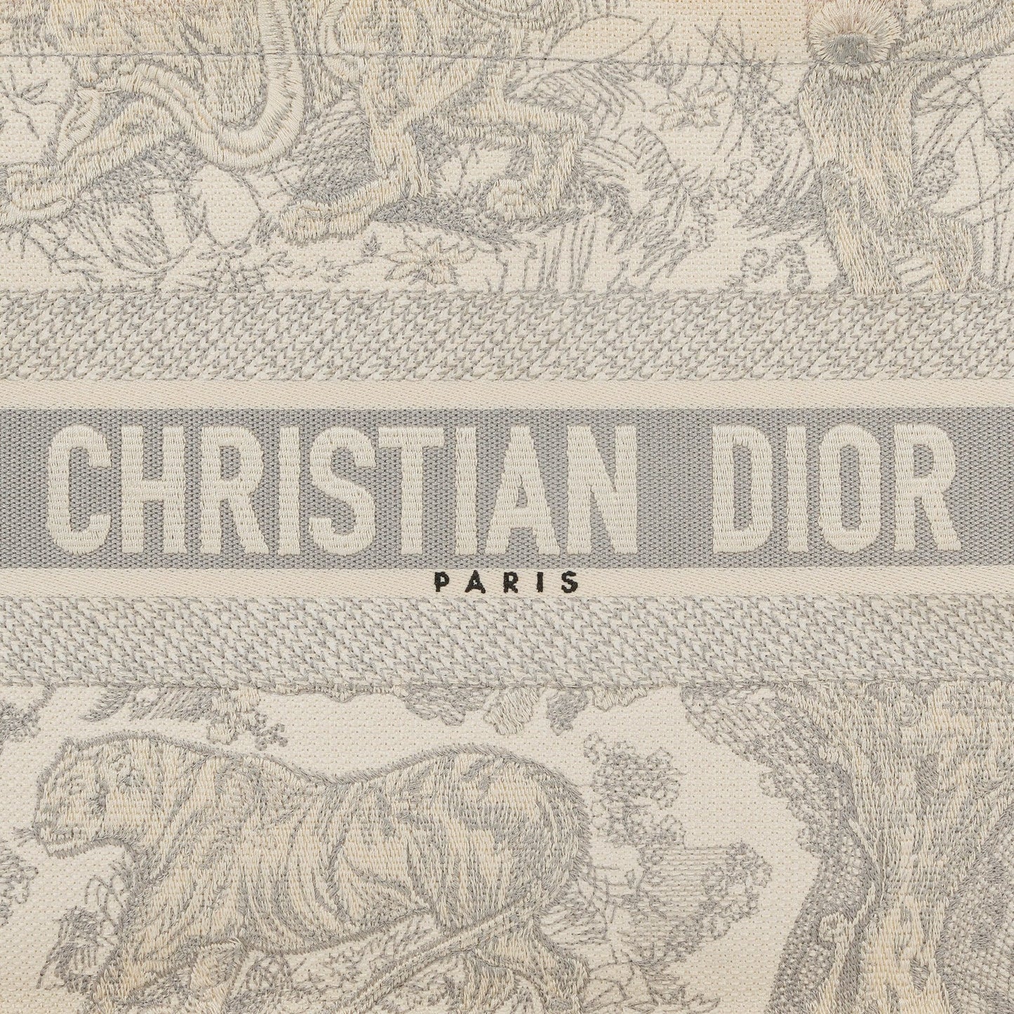 Christian Dior Book Tote Tasche mit Toile de Jouy