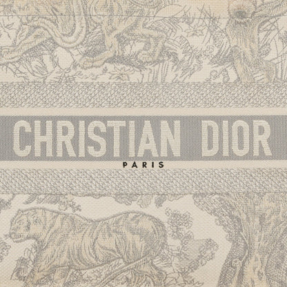 Christian Dior Book Tote Tasche mit Toile de Jouy