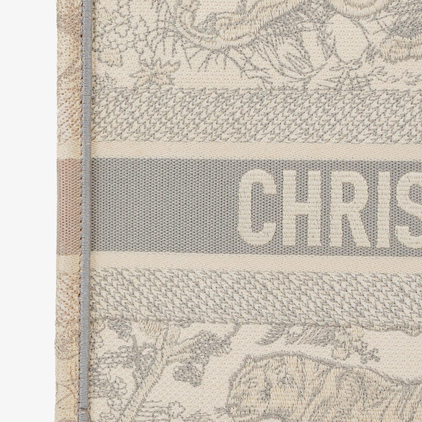 Christian Dior Book Tote Tasche mit Toile de Jouy